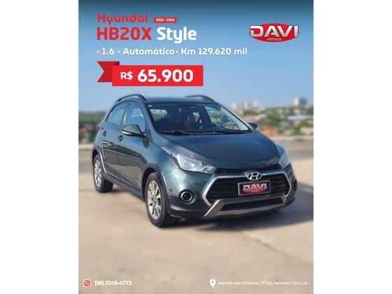 HYUNDAI HB20X 1.6 16V STYLE FLEX 4P AUTOMÁTICO HYUNDAI HB20X 1.6 16V STYLE FLEX 4P AUTOMÁTICO